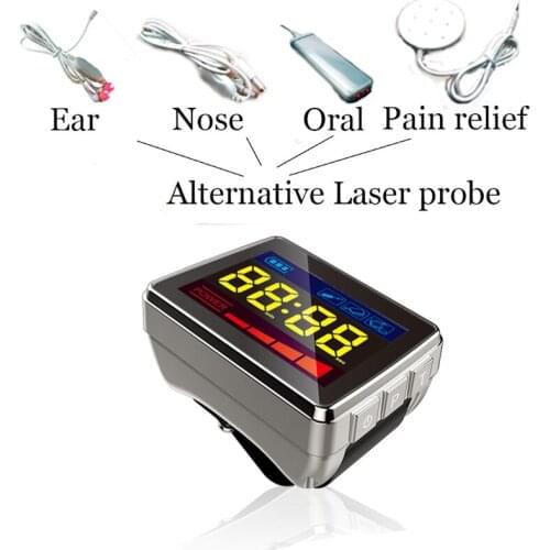 New CE Physiotherapy Healthcare 650nm Laser Light Wrist Diode Low Level Laser Therapy LLLT for Diabetes Hypertension Treatment