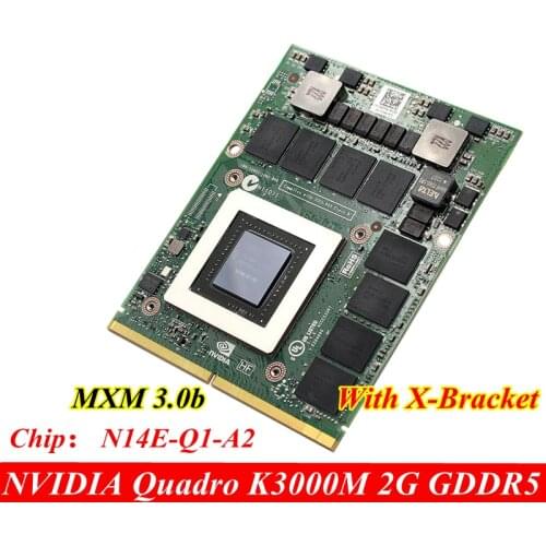 Original NEW Quadro K3000M GDDR5 2GB Video Card N14E-Q1-A2 For Dell M6700 M6800 MXM 3.0b GPU Professional graphics card