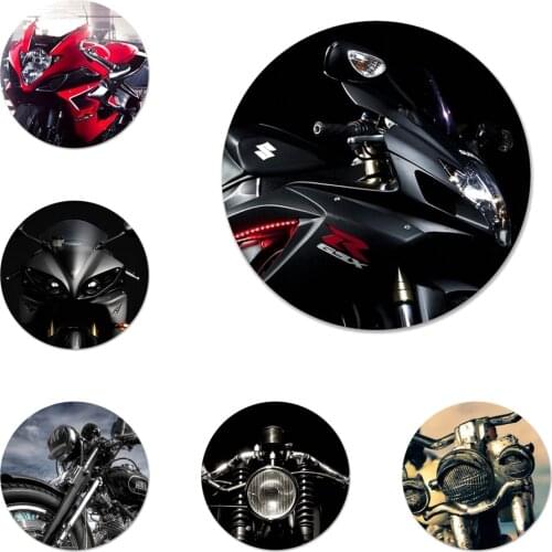 58mm Moto Cross motorcycle Icons Pins Badge Decoration Brooches Metal Badges For Backpack Decoration