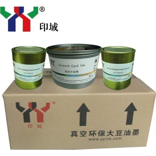 Gold Redish color , Screen printing scratch off ink for Common Paper