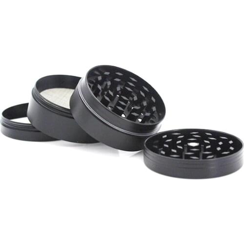1pcs 50mm Grinder Herb Tobacco Crusher Herbal Smoke Grinders 5color Smoking Accessories 4-layer Cigarette Pipe