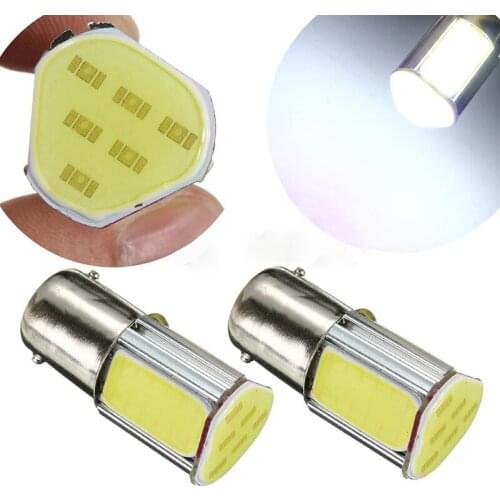 2pcs/set 1156 G18 Ba15s 4COB LED Car Turn_Signal Rear Light Lamp Bulb White