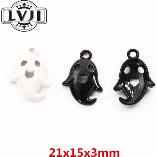 20pcs Halloween Ghost style zinc alloy metal pendant charms for diy jewelry making 6011