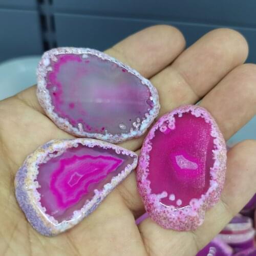 3pcs Wheel Artificial Agate Slice Geode Coaster Coaster Stone Drink Mat Table Decoration Family Hotel Table Decoration agate co