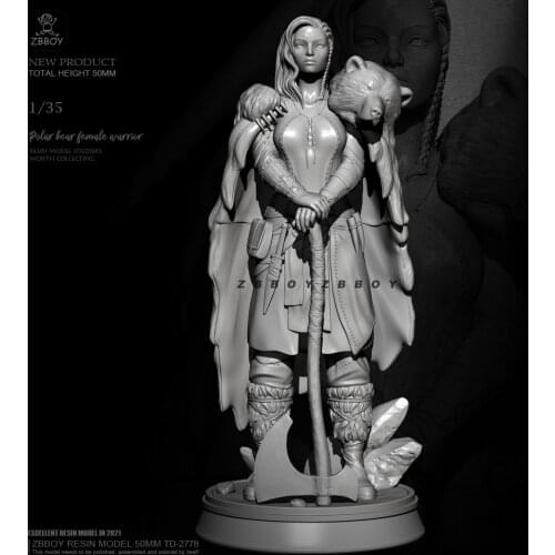 50mm 1/35 Resin model kits figure beauty colorless and self-assembled TD-2778