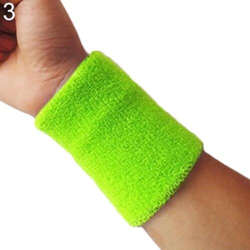 80% Hot Sale 1Pcs Wristbands Sport Sweatband Hand Band Sweat Wrist Support Brace Wraps Guards For Gym Volleyball Basketball Gift