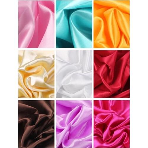 100cm*150cm 16Colors Silks and Satins Fabric Satin Color Butyl Silk Gift Box Lining Lieb