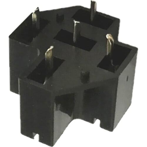 Automotive Car Auto 40A 5 Pin SPDT Relay Socket Connector Adaptor PCB Board Mount Base Holder with 6.3mm Terminals