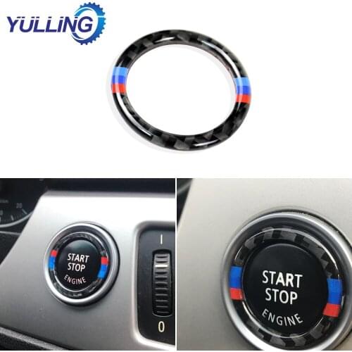 Ceyes For BMW E90 E92 E93 For M 3 Series German Flag Auto Engine Start Stop Circle Ring Covers Stickers Car Styling Accessories