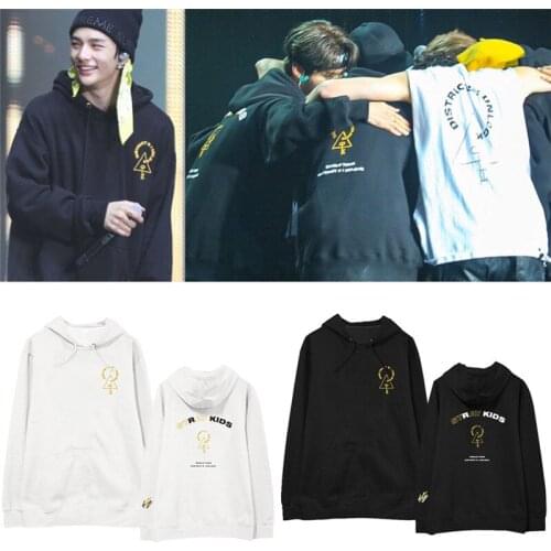 KPOP Stray kids Spring Autumn Long Sleeve Clothing Hoodies District 9 Unlock Bang Chan Lee Min-Ho Seo Chang-Bin Hwang Hyun-Jin