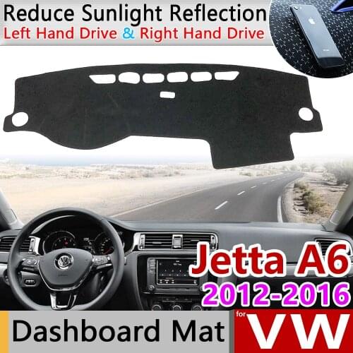 For Volkswagen VW Jetta 6 A6 MK6 2012~2018 5C6 Anti-Slip Mat Dashboard Cover Pad Sunshade Dashmat Car Accessories 2013 2014 2015