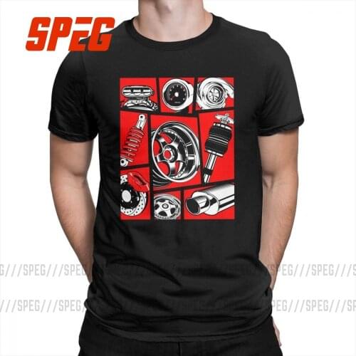 Car Culture Man T Shirts Funky Pure Cotton Short Sleeve Tees Crew Neck T-Shirts Summer Style Tops