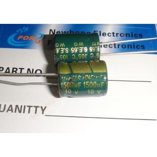 Good quality Electrolytic capacitor 10V/1500uF volume 10*13mm