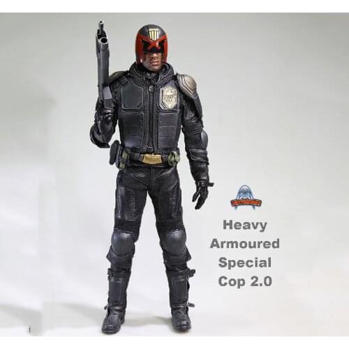 Art Figures AF022 1/6 Scale Heavy Armoured Special Cop 2.0 Soldiers Judge Out Of Print Action Figure Model for Fans Gifts