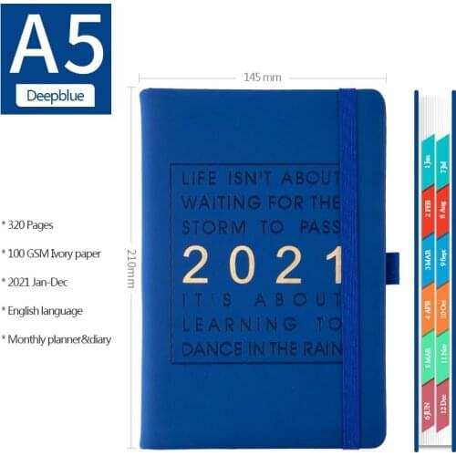 2021 Calendar - 2021 Weekly & Monthly Planner Notepad, Jan 2021 - Dec 2021, 320 Pages, 8.3Inch x 5.7Inch