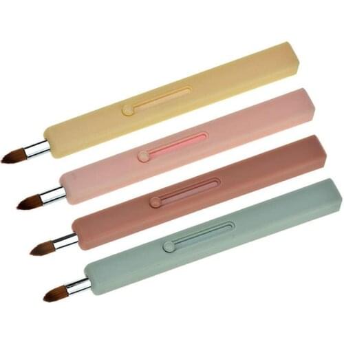 Makeup Lip Brush Portable Makeup Brush Retractable Cosmetic Tool Creative Makeup Lip Brush Mini Brush Beautiful Cosmetic Tool