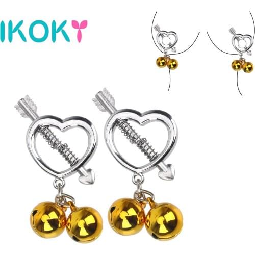 Metal Bells Nipple Clamps Breast Clips Sex Toy for Women Couples Tools Female Harness Adult Games Products Intimate Goods Shop