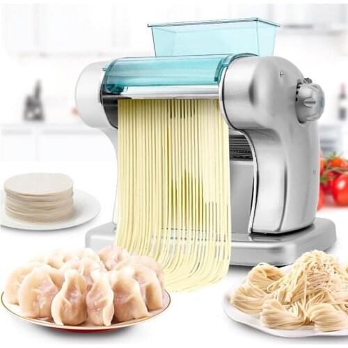 220V Multifunctional Electric Noodle Machine Household Dumpling Wanton Skin Pressing Machine Automatic Noodle Maker EU/AU/UK/US