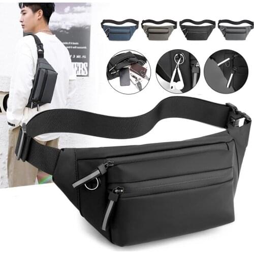 2021 New Multifunction Crossbody Bag For Men Anti-theft Travel Shoulder Messenger Bags Male Waterproof Chest Pack Short Trip