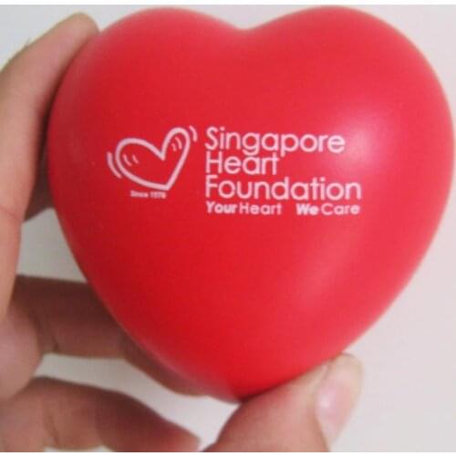 Customized Red Heart Love Stress Ball With your Company Logo For Promotional Activity