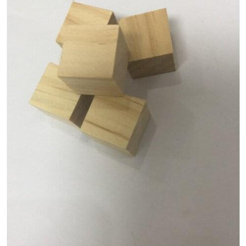 50pcs unfinished 20mm wooden blocks wood blocks square