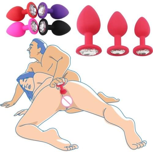 S/M/L Silicone Anal Butt Plug Unisex Stopper Male Masturbator Adult Toys For Men Women Anus Trainer Stimulater Massage G Spot