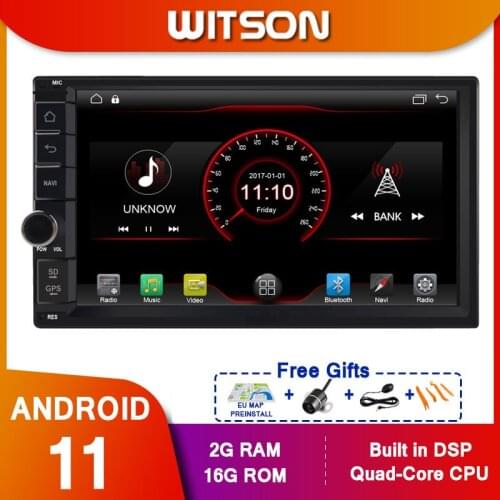 WITSON K600 Android 11 Quad Core Car Dvd media Player FOR Universal Double Din bulit in 4g support