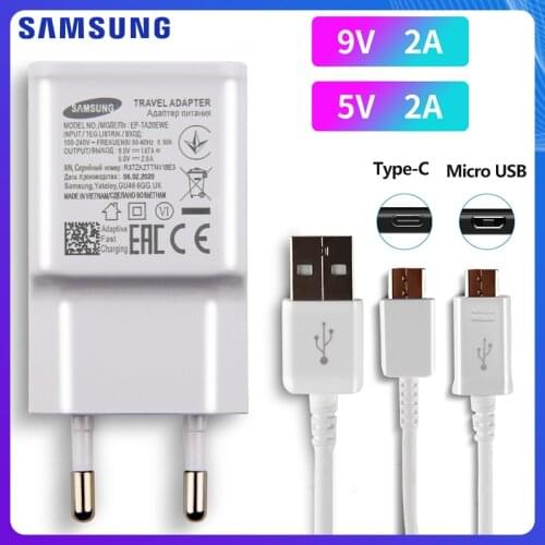 SAMSUNG Tablet Charger for SAMSUNG Tab A SM-T550 T555C P550 T805 Tab3 TAB 4 10.1 8.0 T530 T535 C9 Pro A70 Type C Micro USB Cable