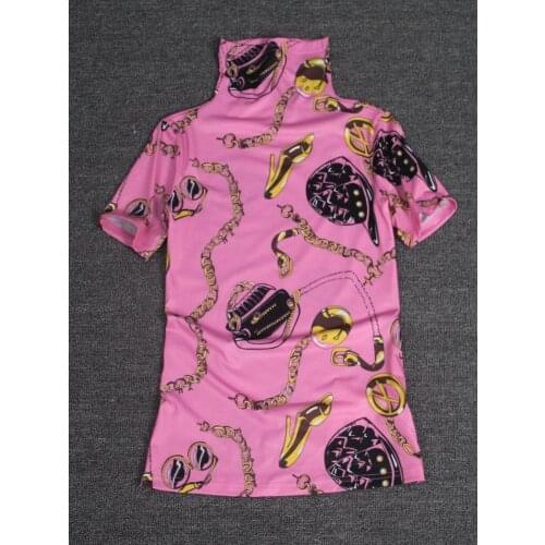 2021 Summer Chic women/mens casual retro print T-shirts High quality Men casual floral print Tee Tops B751