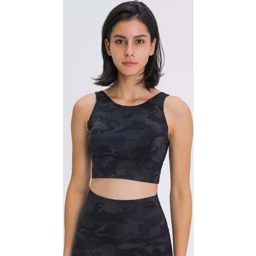 ZenYoga CAMPAIGN Women Yoga Bras Full Coverage High Impact Sports Bras Naked-feel CAMO Prints Padded Workout Fitness Gym Top