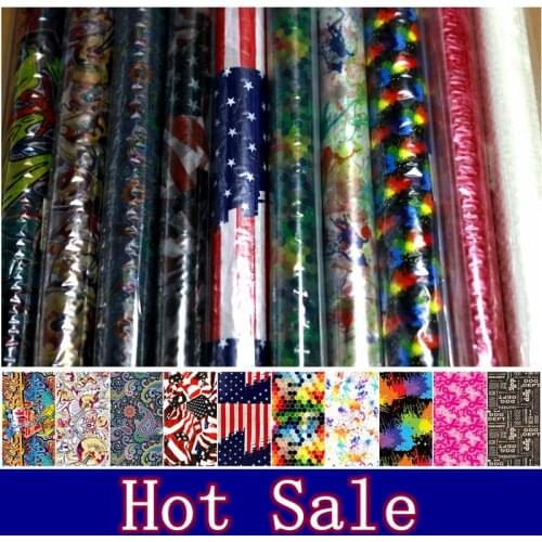 0.5m wide Free Shipping Hot Sale US Flag&Graffiti Hydrogarphic Film Water Transfer Printing Film Aqua Print Film Car&Motorcycle