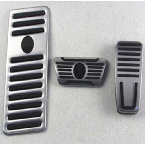 3Pcs Original Non-Slip Car Foot Rest Accelerator Gas Brake Pedal Pad Covers For Maserati Ghibli Quattroporte Levante 2014-2019