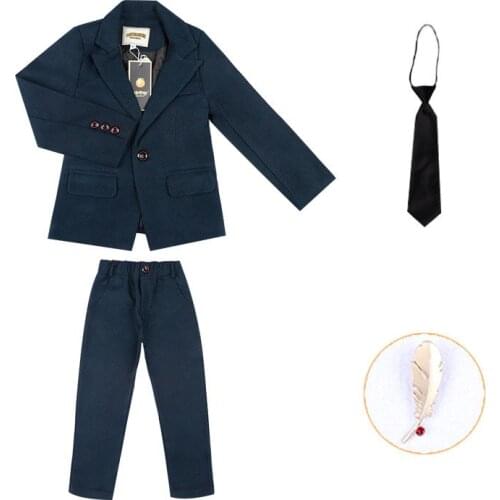 Wedding Suit For Kids Children Stage Host Performance Formal Suit Flower Boys School Suit Girls Piano Ceremony Costume