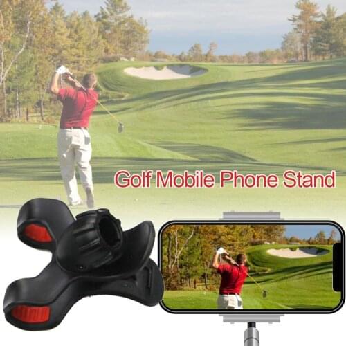 For smart phone Golf club mobile phone support shooting clip 360 rotation playing action record posture correction live support