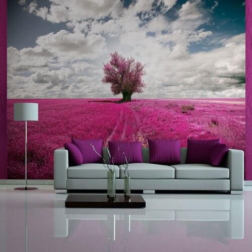 Wall mural-lawn color fuchsia