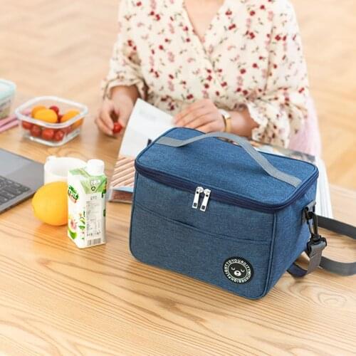 Insulated New Lunch Bag With Heat Insulation Oxford Travel Necessary Picnic Bag For Food Unisex Thermal Bag Food Door Tote