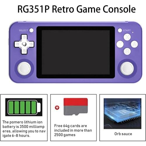 Games Console Mini Handheld Video Console Retro Built-in 2500Game 3500mAh battery 3.5 Inch IPS Screen Kids Game Player Games