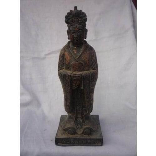 Exquisite Old copper Buddha Statue/ Sculpture,with mark,best collection&adornment,free shipping