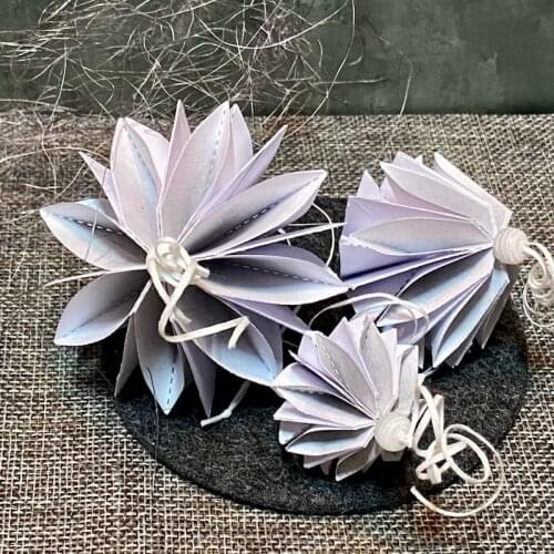 Mmao Crafts Metal Steel Cutting Dies Folded flower decoration Stencil For DIY Scrapbooking Paper/photo Cards Embossing Dies