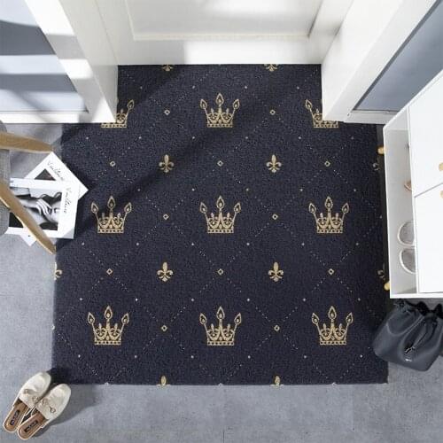 Non-slip Doormats Bathroom Toilet High Quality PVC Silk Loop Material Door Mat Carpet Floor Decor Living Room Indoor Mat Carpet