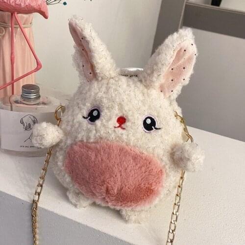 2020 New Ladies Handbag Plush Bag Female New 2020 Winter Wild Girl Cute Fashion Chain Shoulder Messenger Bags Girly Cute Fashion