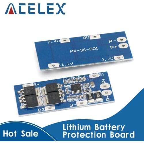 3S 20A 18650 Li-ion Lithium Battery Charger Protection Board 10.8V 11.1V 12V 12.6V Electric 15A Lipo BMS PCB PCM with balance