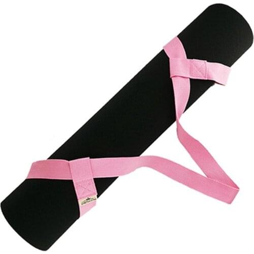 Portable Cotton Yoga Mat Sling Belt Strap Shoulder Carrier Fitness Supplies Exercise Stretch Fitness Elastic Yoga Belt