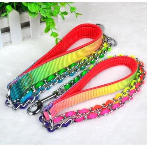 Pet Dog Leashes Pet Dog Lead Leash Outdoor Walking Puppy Cat Chain Leashes For Small Dogs Collar Perro Yorkshire Terrier