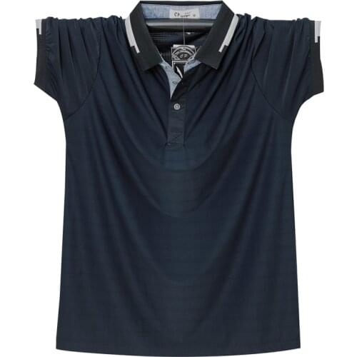 Plus Size 5XL 6XL Men Polo Shirt Summer Breathable Cool Men Short Top Tees Polo Turn Down Collar Business Casual Polo Shirt