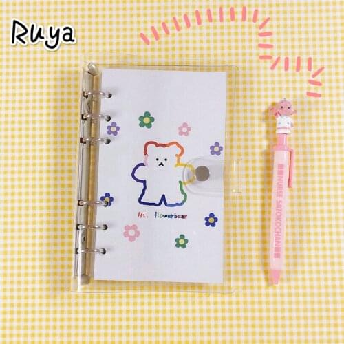 Cute Loose Page Cartoon Notebook paper Student Agenda Planner Diary Stationery Korea School Supplies caderno sketchbook journal