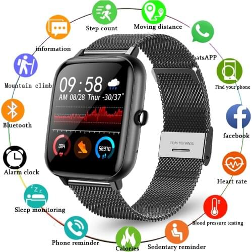 LIGE Smart Watch Men Sports Waterproof Fitness Tracker Heart Rate Blood Pressure Monitor Bluetooth Call Smart Bracelet For Women