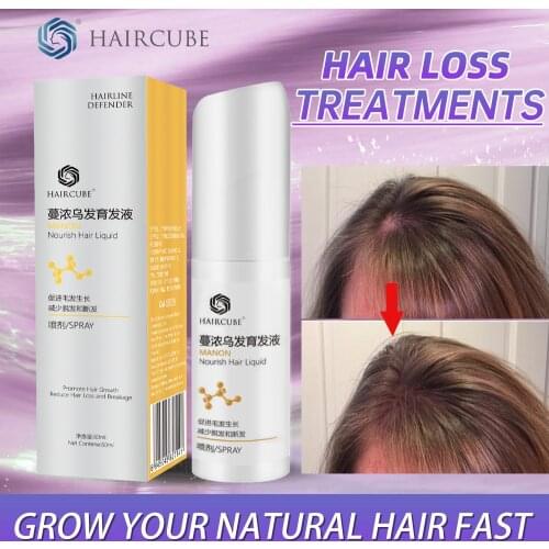 HAIRCUBE 60ml Faster Grow Hair Spray Regrowth Essential Oil for Men Women Natural Hair Care Products Anti Hair Loss Treatment
