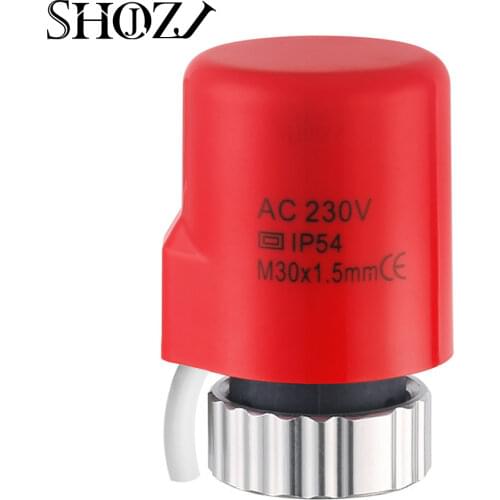 Underfloor Heating Thermal 230V NO NC Electric Actuator Valve Thermostat Warm Floor with Manifold Valve Control Open Close