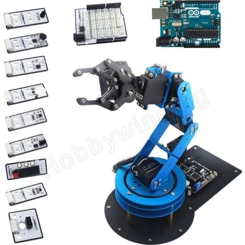 LeArm All-metal construction 6DOF Robotic Arm with Secondary Development Kit Arduino programmable